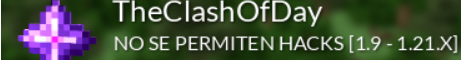 TheClashOfDay Minecraft Server banner