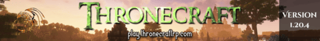 Thronecraft Legends Minecraft Server banner