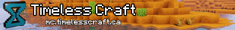 Timelesscraft Minecraft Server banner