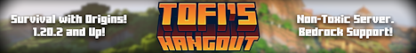 Tofis Hangout Minecraft Server banner