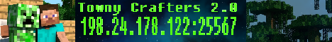 Towny Crafters 2.0 Minecraft Server banner