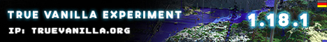 True Vanilla Experiment Minecraft Server banner