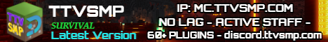 TTVSMP Community Server Minecraft Server banner
