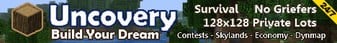 Uncovery Minecraft Minecraft Server banner