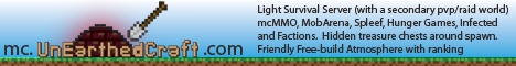 UnearthedCraft Minecraft Server banner