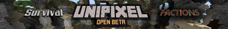 UniPixel Minecraft Server banner