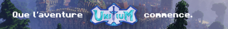 Unitium Minecraft Server banner