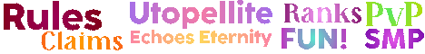 Utopellite Echoes of Eternity Minecraft Server banner