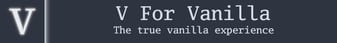 V For Vanilla Minecraft Server banner