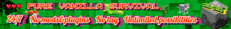 Vanilla Minecraft Server banner