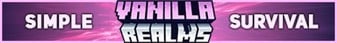 Vanilla Realms Minecraft Server banner