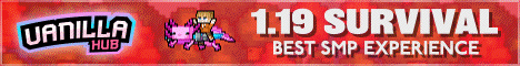 VanillaHub Minecraft Server banner