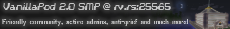 VanillaPod SMP Minecraft Server banner