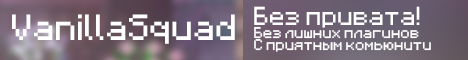 vanillasquad Minecraft Server banner