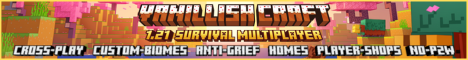 VanillishCraft SMP Minecraft Server banner