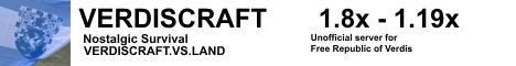VerdisCraft Minecraft Server banner