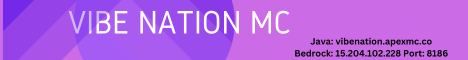 Vibe Nation MC Minecraft Server banner