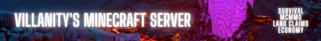 Villanity Minecraft Server Minecraft Server banner