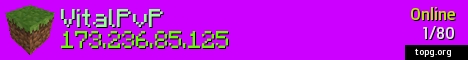 Vital PvP Minecraft Server banner