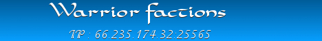 Warrior factions Minecraft Server banner