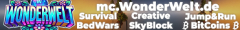 WonderWelt Minecraft Server banner