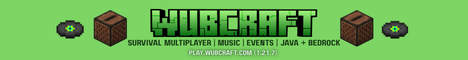 Wubcraft Minecraft Server banner