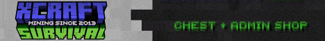 XCraft Survival Minecraft Server banner