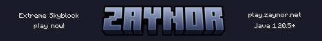 Zaynor Minecraft Server banner