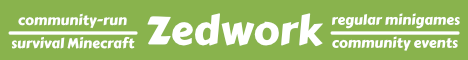 Zedwork Zurvival Minecraft Server banner