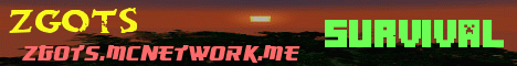 Zgots Minecraft Server Minecraft Server banner